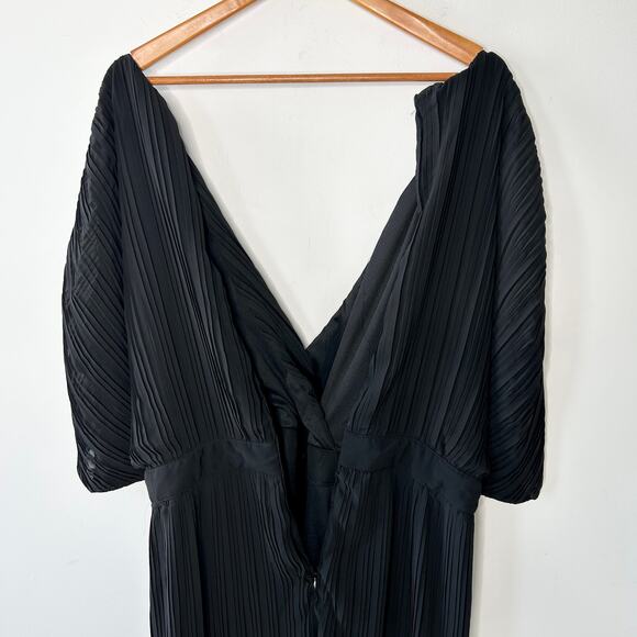 BOOHOO Midi Dress Womens Size 22 Pleated Special Occasion Event Party Holiday - Picture 7 of 11